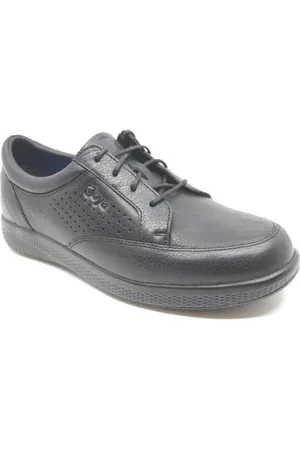 Joya BOSTON BLACK, 249cas, Zwarte heren veterschoenen met dempende zool
