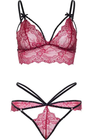Leg Avenue Strappy bralette and g-string