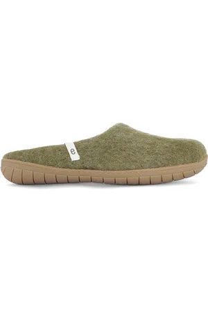 Egos Copenhagen | Dames | Pantoffels | Slipper Moss Green Rubber Sole |