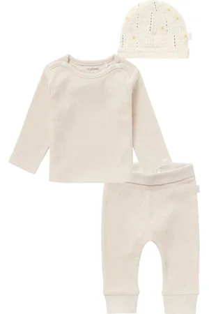 Noppies Kledingset - Unisex - 3delig - Broek Naura - Shirt Natal - Muts Havana 2 kanten draagbaar