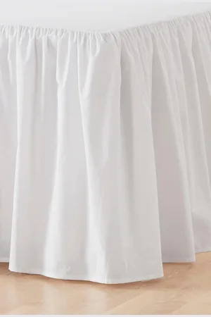 Merkloos Volant-bedhoes 60 cm bio-kwaliteit - Zack Corner Bed Skirt