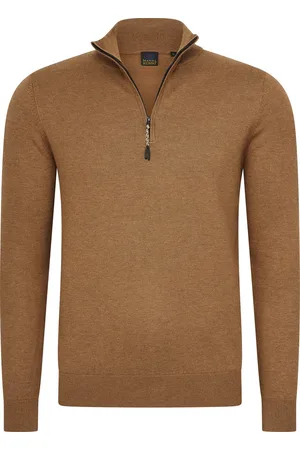 Mario Russo Half Zip Sweater - Trui Heren - Sweater Heren - Coltrui Heren - L