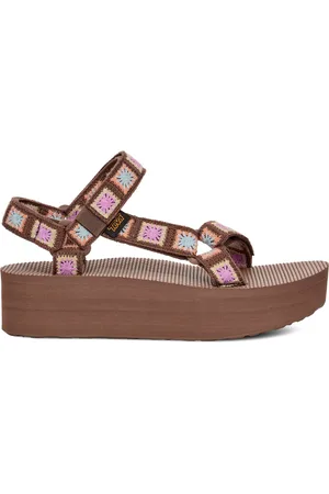 Teva FLATFORM UNIVERSAL CROCHET - Dames Sandalen - /Roze