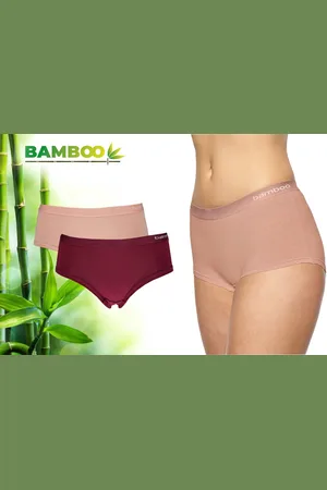 Merkloos Bamboo - Ondergoed Dames - Hipster - Bamboe - 2 Stuks - - Lingerie - Boxershort Dames - Onderbroeken Dames - Dames Slips - Dames Ondergoed