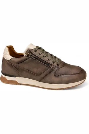 Berkelmans Trenton Grey Nubuck-sneaker -veterschoen MT44