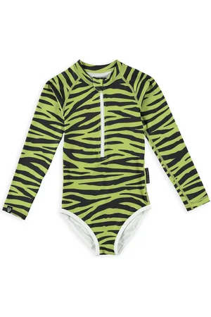 Beach & Bandits UV-zwempak voor meisjes - Lange mouw - UPF50+ - Go Pesto - - maat 140-146cm