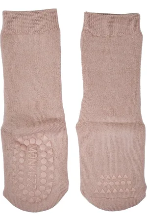 Merkloos Monkiezz antislip babysokken | | 1 Paar | roze | 1-3 jaar