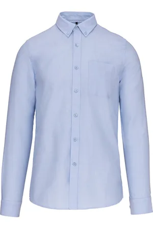 Kariban Heren Oxford overhemd lange mouwen K516 - - XL