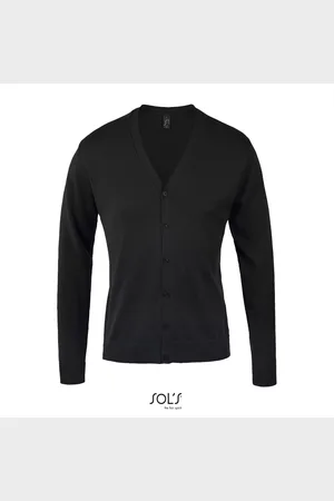 Sols Men??s Golden V-Neck Knitted Cardigan L418 - - L