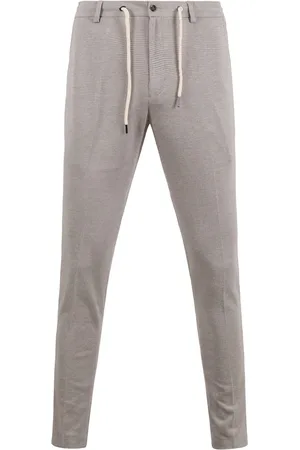 Suitable Pantalon Jersey Pied De Poule Beige