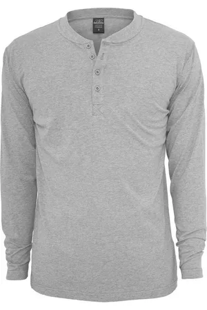 Urban classics Basic Henley Longsleeve shirt - L