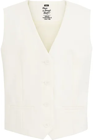 WE Fashion Meisjes regular fit gilet met stretch