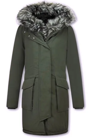 Matogla Gentile Bellini Lange Parka Jas Dames – Met Faux Bontkraag– Jassen dames Dames Jas
