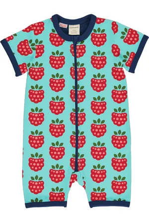 Maxomorra Rompersuit SS RASPBERRY 86/92
