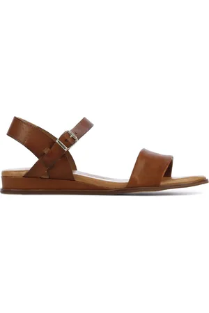 Red Rag Sandalen Dames / Damesschoenen - Leer - Sleehak hoogte 4 cm - 79370 -