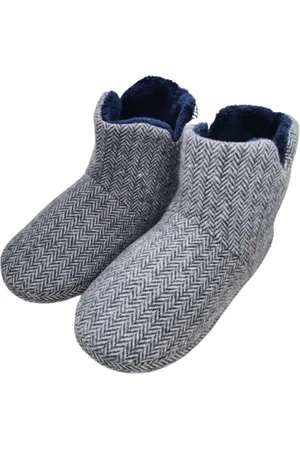 Merkloos Enkelhoge Wollen Sloffen - Pantoffels ??? Heren en Dames - Antislipzool - Thuisschoenen met Antislipzool- Huisschoenen Met Antislipzool - Huisschoenen - Sloffen