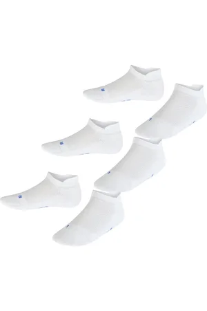 Falke Cool Kick 3-Pack anatomische pluche zool functioneel garen multipack sneakersokken kinderen wit