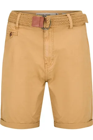 INDICODE Bermuda - Amber - Inclusief riem - Ruime pasvorm