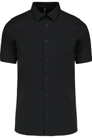 Kariban Heren stretch overhemd korte mouwen merk maat XL