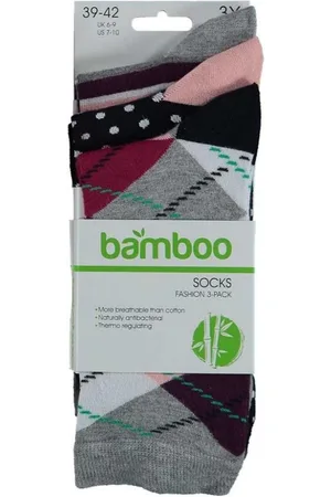 Apollo Sokken Fashion Bamboo Dames Bamboe Argyle 3-pack Mt 39/42