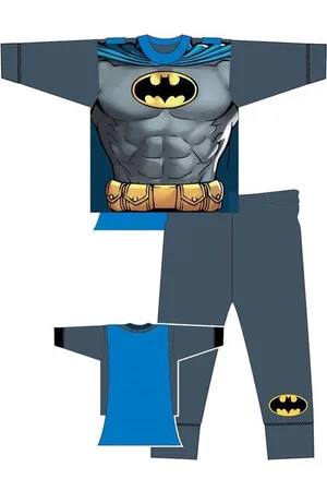 Batman Pyjama - maat 92/98 - Bat-Man pyama met cape - grijs met