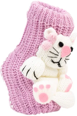 Merkloos Huissokken | kinderen | maat 25-29 | antislip ABS print | handgebreid