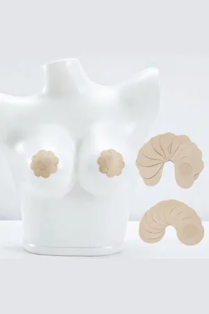 Merkloos Tepel Covers - 10 Stuks Zelfklevende Nipple Covers - Tepel Bedekking - Siliconen Tepelstickers - Nipple Covers - Push-up Tepel Covers - Tepel Stickers - Zelfklevende Boob Tape