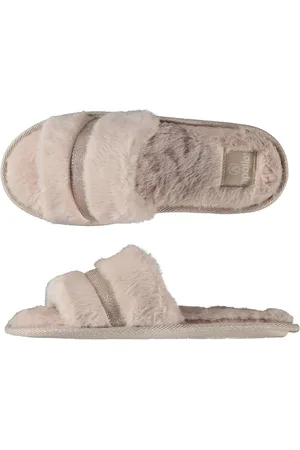 Apollo Dames huisslippers/instapsloffen/pantoffels met bont - - maat 39-40