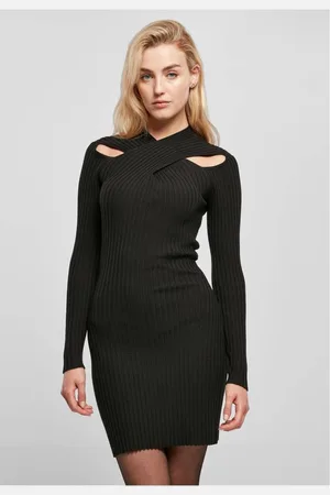 Urban classics Crossed Rib Knit Korte jurk - XS