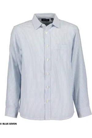 Blue Seven Overhemd - gestreept blauw/wit