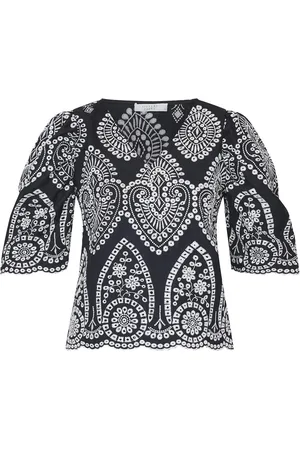 SisterS point Gilma-N.t1 - Dames Blouse - Black/Cream