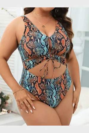 Merkloos Sexy badpak- Plus Size uitgesneden gekruist zwempak- Zwemkleding badmode bikini strandkleding 2015- kleur