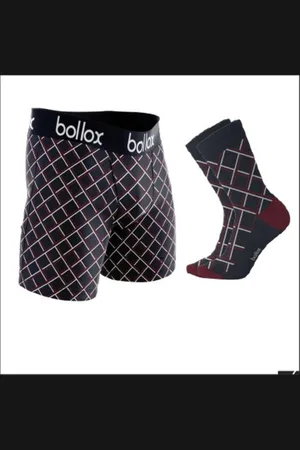 Merkloos Boxershort en kousen - Stretchkatoen - Met steun aan kankeronderzoek - M