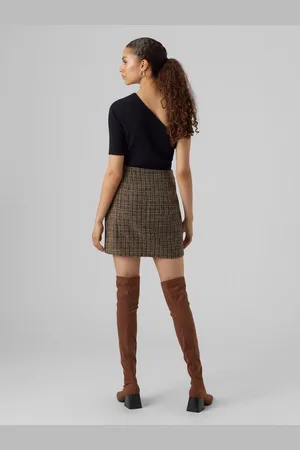 VERO MODA Ebon Hw Short Skirt Black Nomad 34
