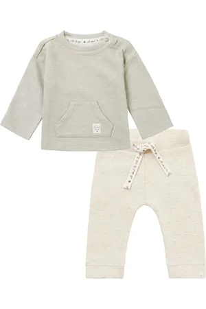 Noppies Kledingset - Unisex - 2delig - Broek Mabletone - Shirt Moody Willow Grey
