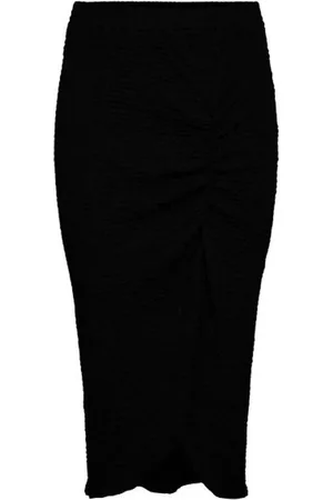 Pieces® Keegan Hw Midi Skirt Black XS