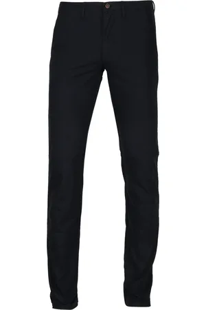 Suitable Chino broek Dessin Donkerblauw