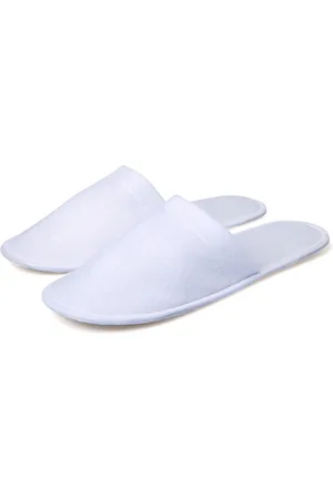 Merkloos 10 Paar Hotel Slippers - Pantoffels Sauna Wegwerp - Gasten Sloffen