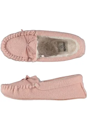 Apollo Sloffen dames - Moccasin vilt look -