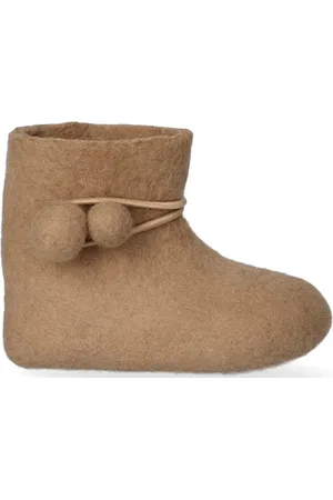 Tofvel Juna + Lala Wolvilt Baby Slofjes Camel
