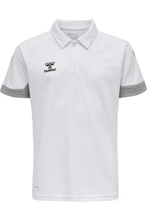 Hummel Lead Functional Korte Mouw Poloshirt Wit 10 Years Jongen