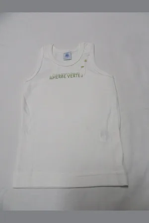 Petit Bateau Onderhemd - Singlet - Jongens - - Herbe verte - 4 jaar 102