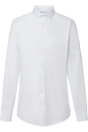 Hackett Poplin Slim Bc Lange Mouwen Overhemd Wit M Man