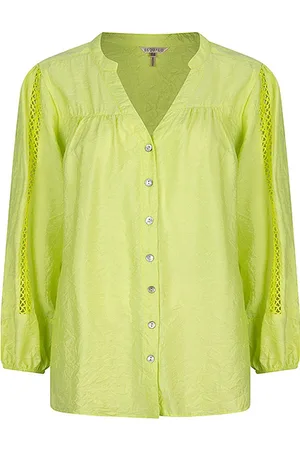 Esqualo Blouse SP24-15015 - Lime