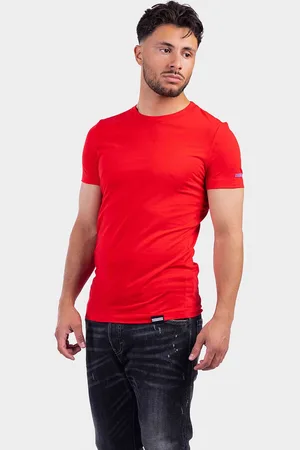 Dsquared2 Sleeve Logo T-Shirt Heren Rood