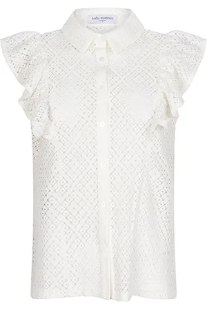 lofty manner Blouse Blouse Kensley Pe09 White Dames