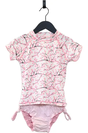 Ducksday Zwemset met omkeerbare bikinibroek - voor meisjes - UPF 50+ - Tweedelig - sneldrogend - Rosie