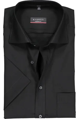 ETERNA Modern fit overhemd - korte mouw - poplin heren overhemd - - Strijkvrij - Boordmaat: 38