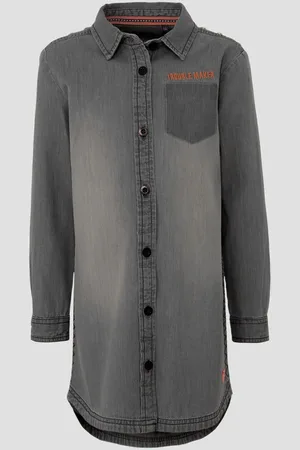 Quapi Denim spijker blouse jurk