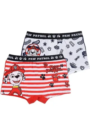 Paw Patrol 2 Pack - Boxershorts - Biologisch Katoen - Wit/Blauw- /Wit